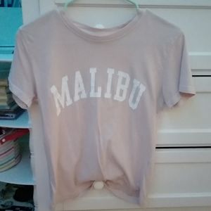 Pink brandy melville Malibu shirt